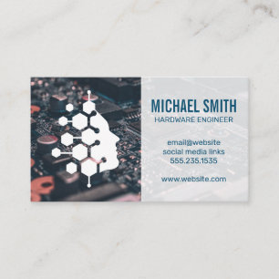 Carte De Visite Intelligence technologique humaine   Circuit Board