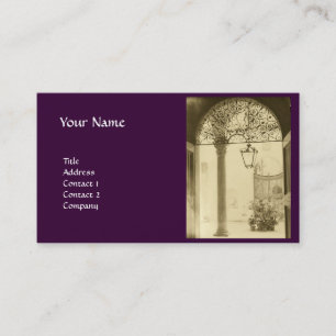 Carte De Visite INTÉRIEUR ARCHITECTURAL violet