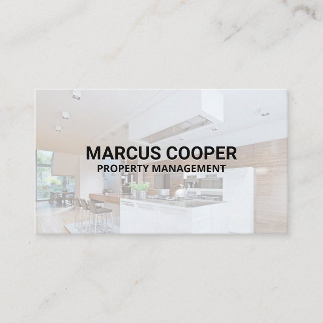 Carte De Visite Intérieur de cuisine Maison | Construction | Agent (Devant)