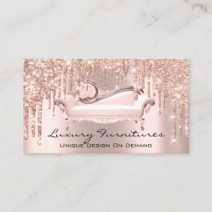 Carte De Visite Intérieur Design Luxe Meubles Rose Gold Canapé