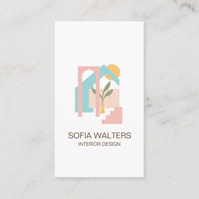 Carte De Visite intérieur design maison mise en scène immobilier h (Devant)