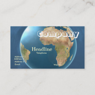 Carte de visite international /2012 Cldr de globe