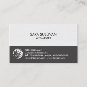 Carte de visite Internet pour webmaster