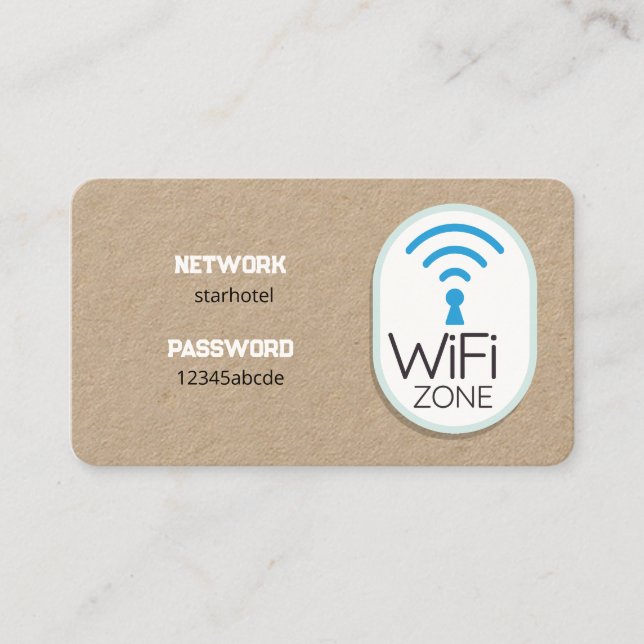 Carte De Visite Internet Wi-Fi Premium (Devant)