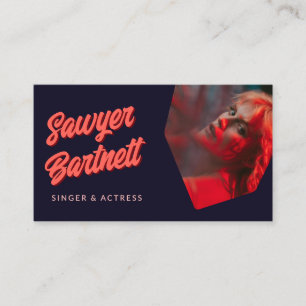 Carte De Visite Interprète de la marine Peach Retro