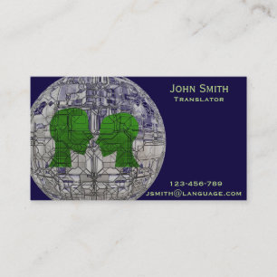 Carte De Visite Interprète indépendant de langue de traducteur