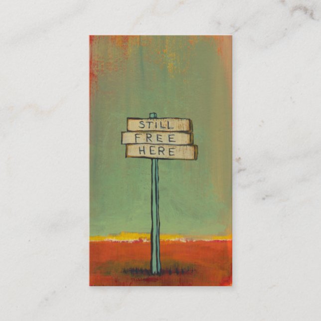 Carte De Visite Inventeur libre d'activiste de penseur de funart (Devant)