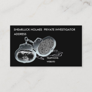 Carte De Visite Investigateur privé
