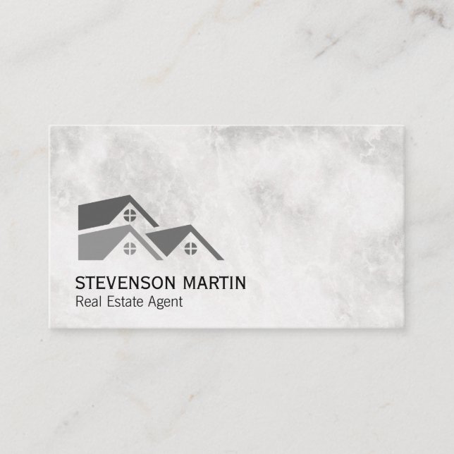 Carte De Visite Investisseur immobilier | Executive Marble | Agent (Devant)