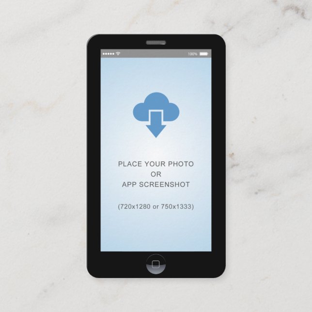 Carte De Visite iPhone iOS Style App Capture d'écran (Devant)