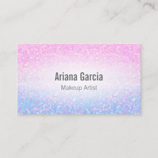 Carte de visite iridescent de parties