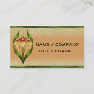 Carte De Visite Iris de Nouveau d'art