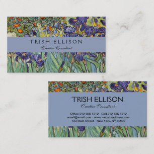 Carte De Visite Iris de Van Gogh Peinture Impressionniste