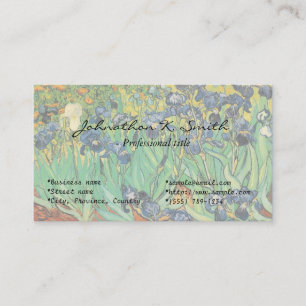 Carte De Visite Irises de Van Gogh
