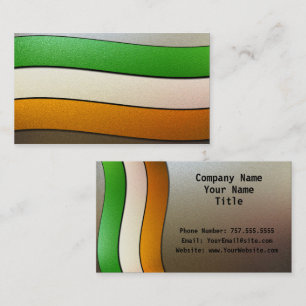 Carte De Visite Irlande Drapeau couleurs-Chrome par Shirley Taylor