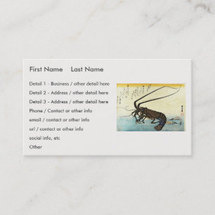 Carte De Visite Iseebi & Ebi - Poisson des oiseaux (homard épineux
