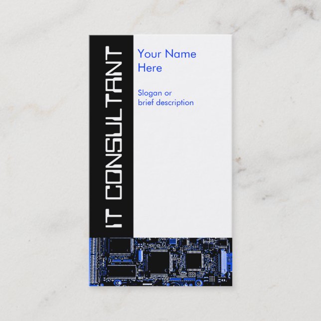 Carte de visite "IT Consultant" de Circuit Blue 2 (Devant)