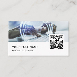 Carte De Visite IT Consultant QR Code Logo Médias sociaux
