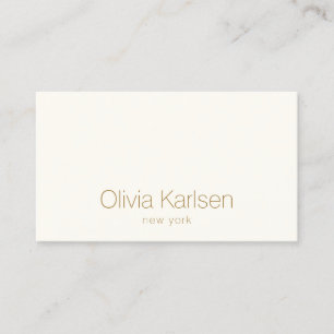 Carte De Visite Ivoire moderne professionnel simple