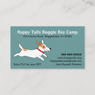 Carte De Visite Jack Russell Terrier - Dessin Animé de Chien Migno