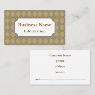 Carte de visite Jacquard café