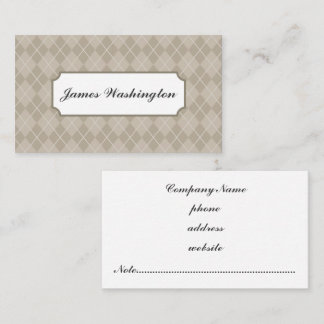 Carte de visite Jacquard classique