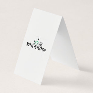 Carte De Visite J'adore la détection des métaux