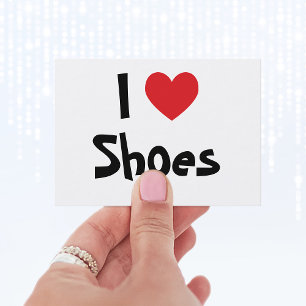 Carte de visite J'adore les chaussures