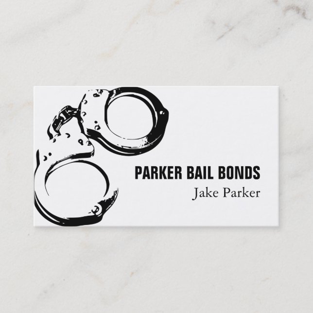 Carte De Visite Jail Bail Bonds Company (Devant)