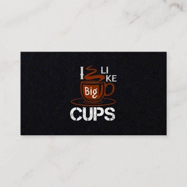 Carte De Visite J'Aime La Big Cup (Devant)