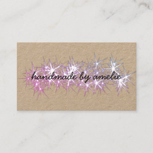 Carte De Visite J'aime les étoiles faites à la main par nom avec