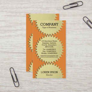 Carte De Visite Jantes à trois roulettes - Orange
