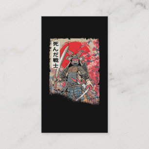 Carte De Visite Japonais Samurai Guerrier Japon Swordsman mort