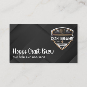 Carte De Visite Jardin à bière Brasserie