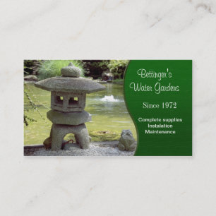Carte De Visite Jardin aquatique