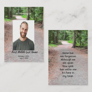 Carte De Visite Jardin d'arbres magnifiques de Keepsake Memorial,