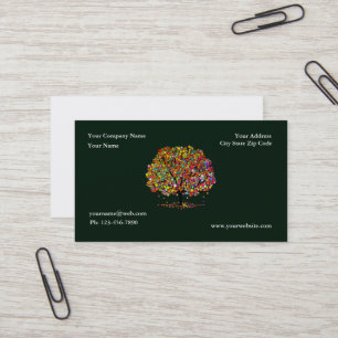 Carte De Visite Jardin de l'arbre vert Entretien de pelouse et amé