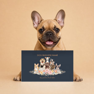 Carte De Visite Jardin d'enfants pour chiots Nouveau coach canin