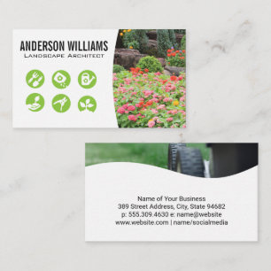 Carte De Visite Jardin des Fleurs   Icônes payantes