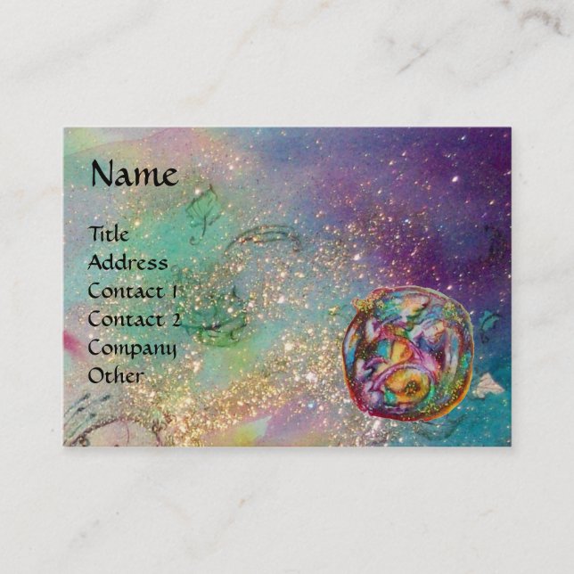 CARTE DE VISITE JARDIN DES OMBRES PERDUES - BOUTEILLES MAGIQUES (Devant)