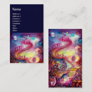 CARTE DE VISITE JARDIN DES OMBRES PERDUES/DES ESCALIERS MAGIQUES