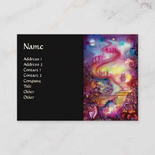 Carte De Visite JARDIN DES OMBRES PERDUES / ESCALIERS MAGIQUES ros