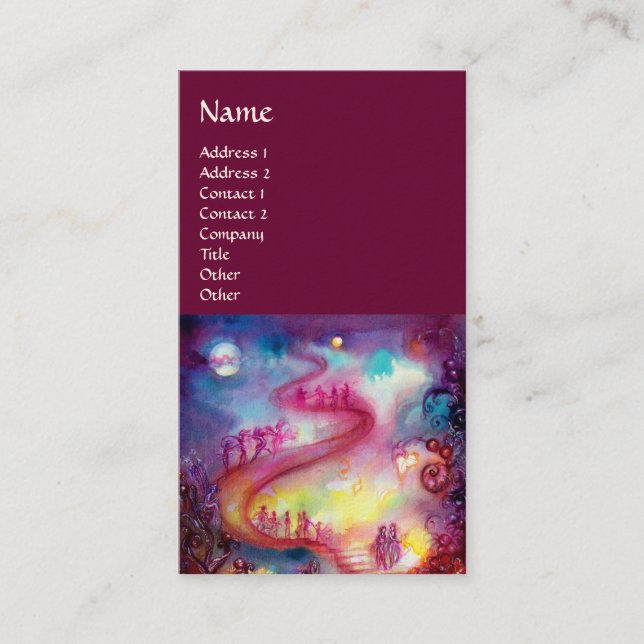 Carte De Visite JARDIN DES OMBRES PERDUES / ESCALIERS MAGIQUES vio (Devant)