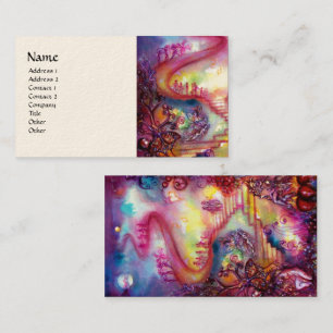 Carte De Visite JARDIN DES OMBRES PERDUES, ESCALIERS MYSTIQUES ros