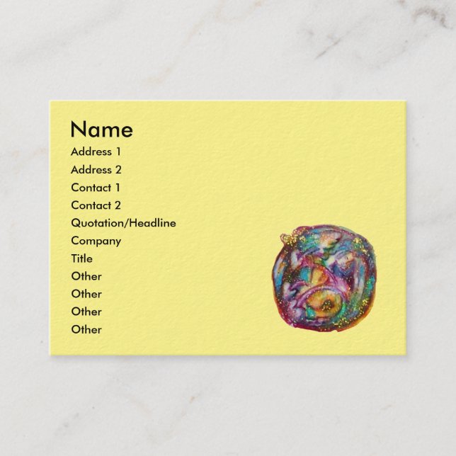 CARTE DE VISITE JARDIN DES OMBRES PERDUES / FAIRY ET BUTTERFLIES (Devant)