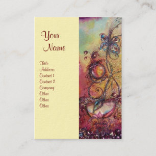 CARTE DE VISITE JARDIN DES OMBRES PERDUES - MAGIQUE PLANTE DE BOUT