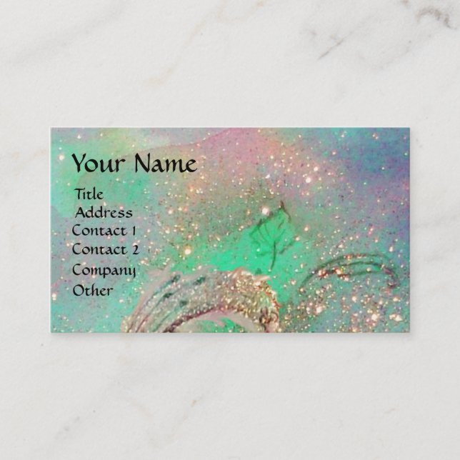 CARTE DE VISITE JARDIN DES OMBRES PERDUES MONOGRAMME À BÂTON (Devant)