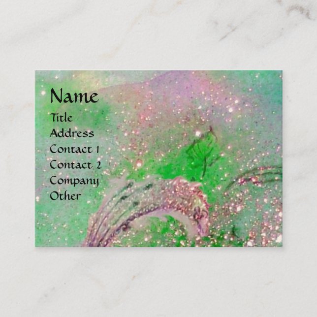 CARTE DE VISITE JARDIN DES OMBRES PERDUES MONOGRAMME À BÂTON (Devant)