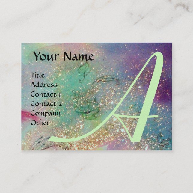 CARTE DE VISITE JARDIN DES OMBRES PERDUES - MONOGRAMME DE BUTTERFL (Devant)