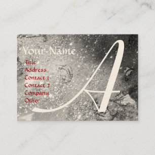 CARTE DE VISITE JARDIN DES OMBRES PERDUES - MONOGRAMME DE BUTTERFL